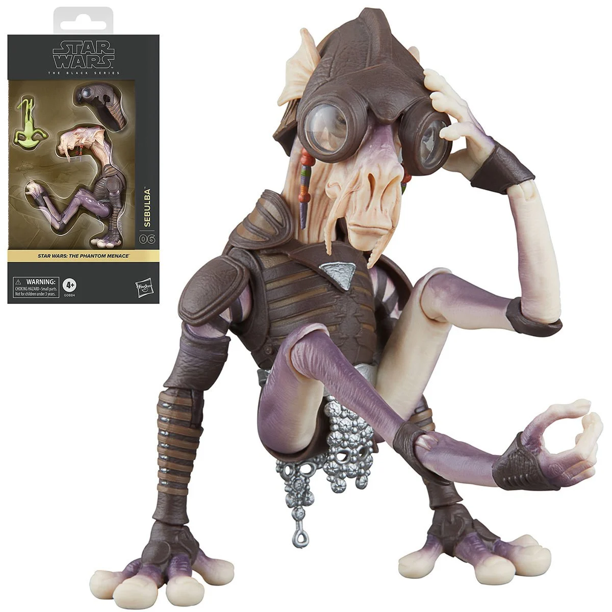 2025 Star Wars Black EI Phantom Menace 06 SEBULBA 6" Scale Hasbro Action Figure