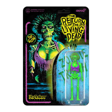Load image into Gallery viewer, Return of the Living Dead Female Poster Zombie (Blacklight) 3 3/4-Inch ReAction Figure - Exclusive
