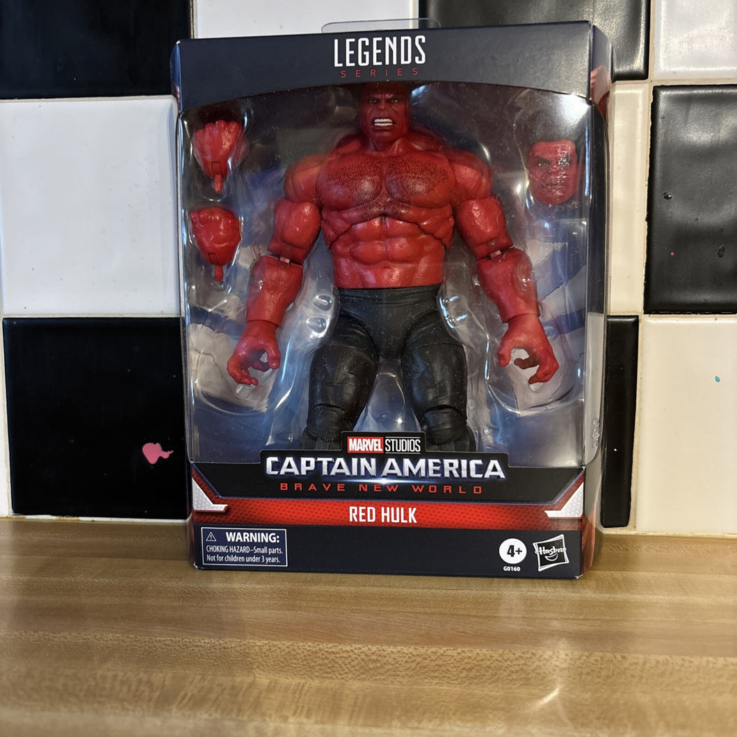 Marvel Legends Series Red Hulk, Captain America: Brave New World Collectible Deluxe 6 Inch Action Figure