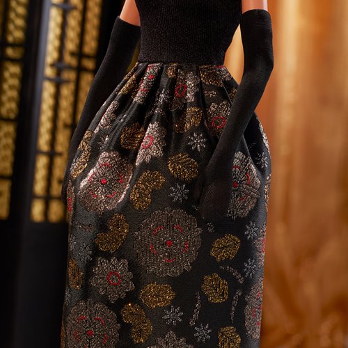 Barbie Signature Tribute Collection Rita Moreno Collectible Doll in Black & Gold Gown with Gloves and Shoes, Includes Doll Stand