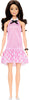 Barbie Fashionistas Doll #224 with Black Wavy Hair, Pink Gingham Dress & Accessories, 65th Anniversary Collectible Fashion Doll