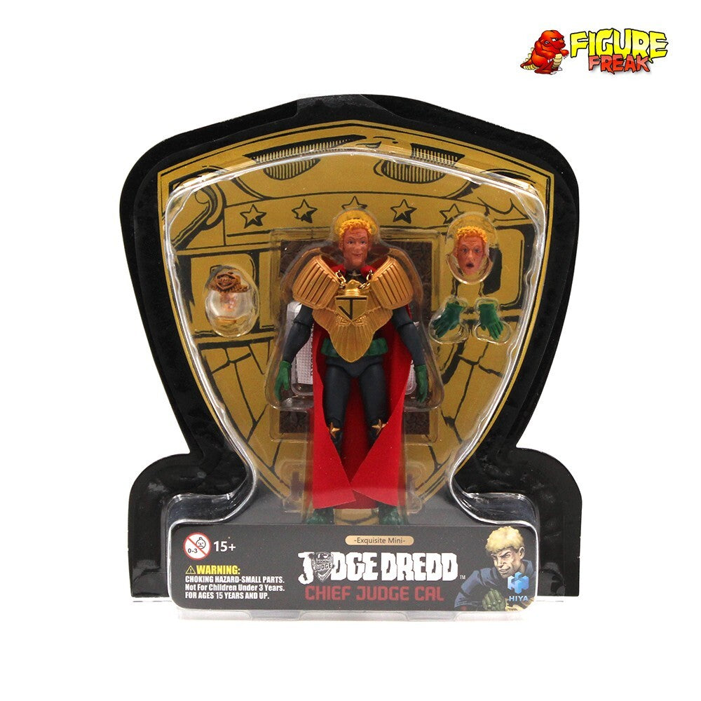 Hiya Toys 2000 AD Judge Dredd Chief Judge Caligula 1:18 Scale Action Figure New