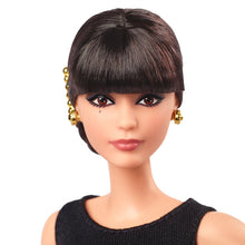 Load image into Gallery viewer, Barbie Signature Tribute Collection Rita Moreno Collectible Doll in Black &amp; Gold Gown with Gloves and Shoes, Includes Doll Stand
