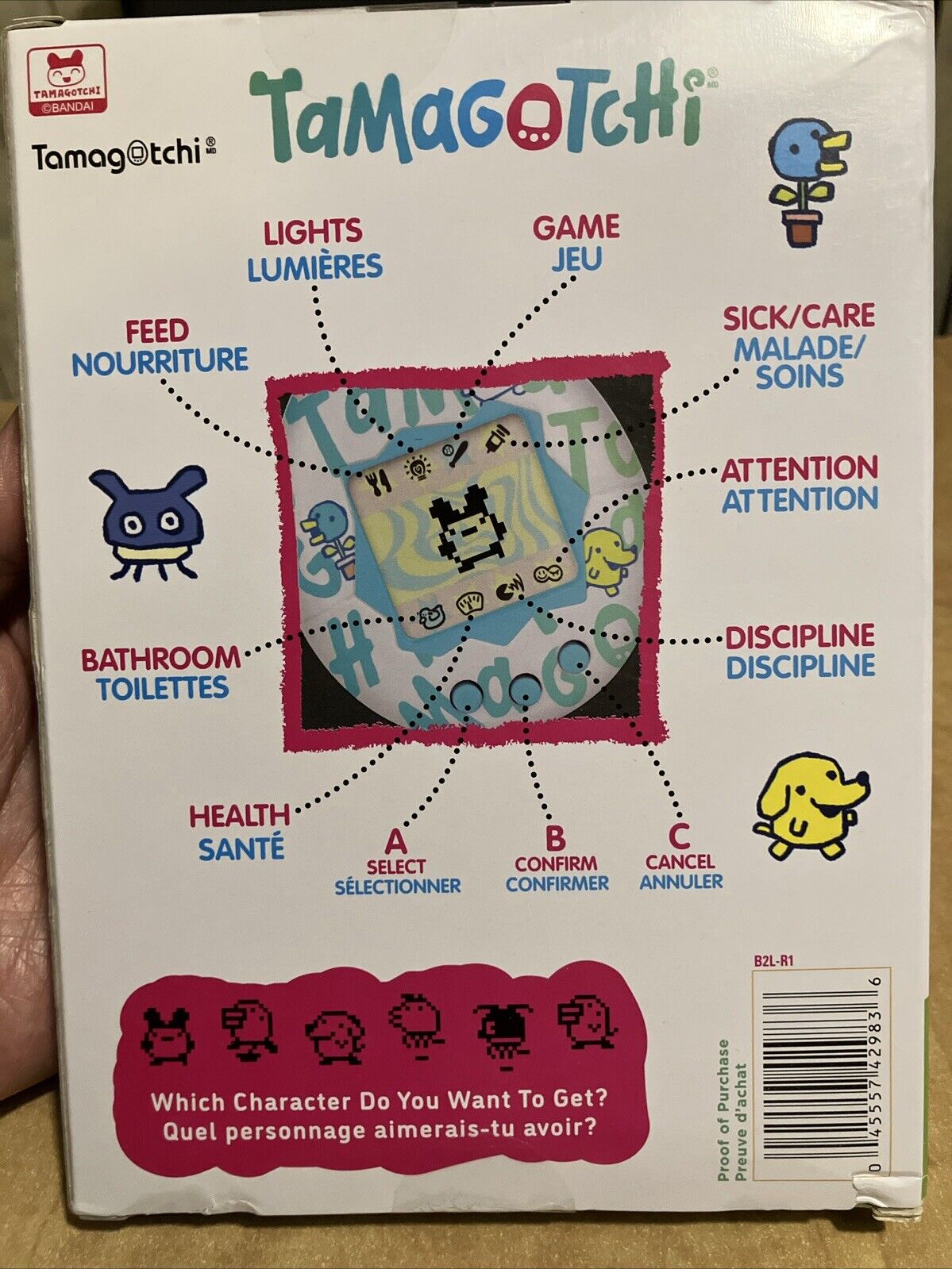 Original Tamagotchi Flower Perfume (GEN2), packaging damaged