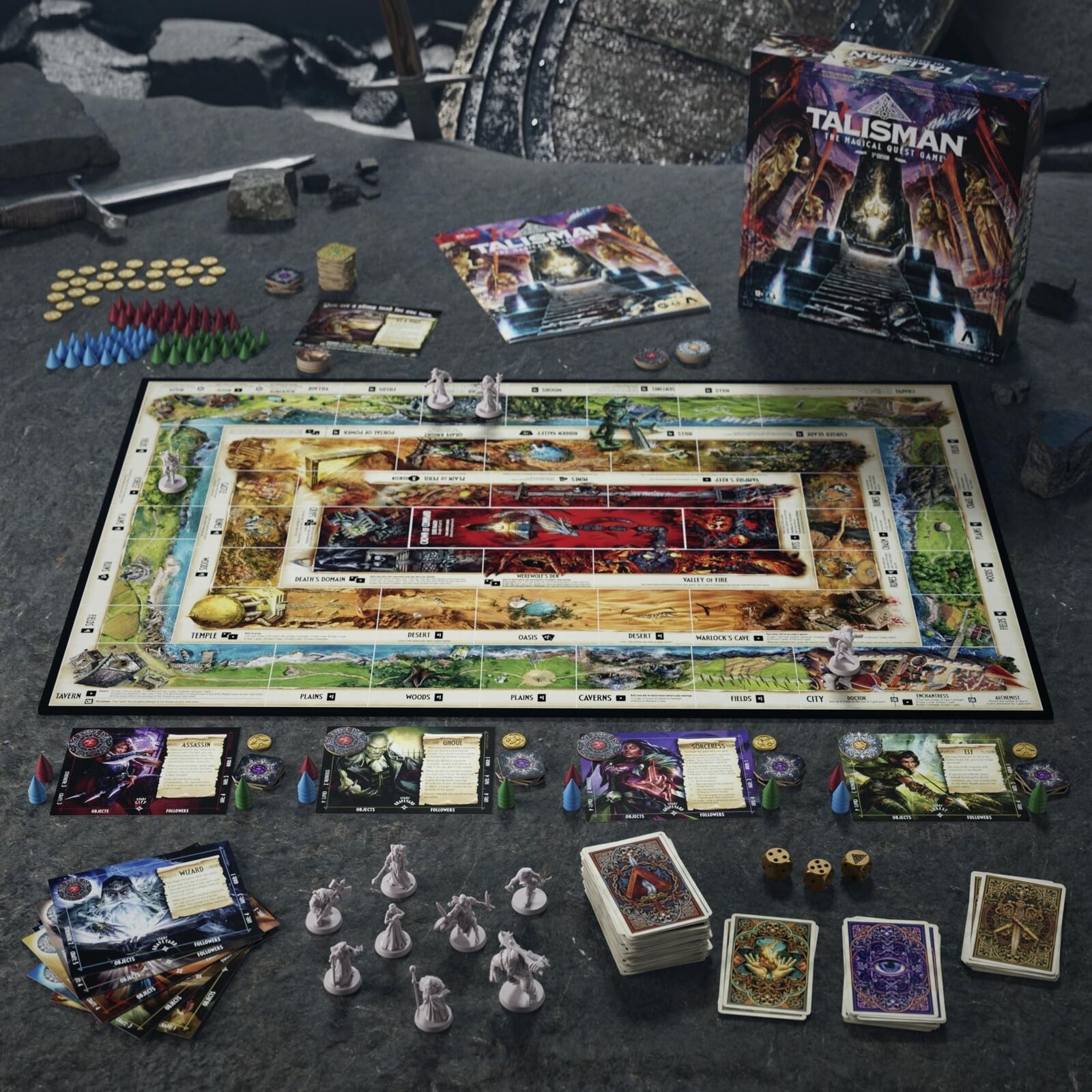Avalon Hill Talisman: The Magical Quest Board Game, 5th Edition | Fantasy Tabletop Adventure Games | Ages 12 and Up | 2 to 6 Players | Roleplaying Strategy Games