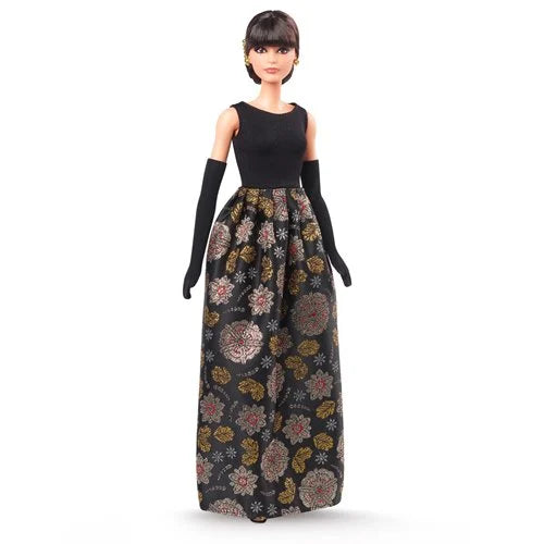 Barbie Signature Tribute Collection Rita Moreno Collectible Doll in Black & Gold Gown with Gloves and Shoes, Includes Doll Stand