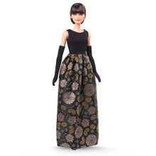 Load image into Gallery viewer, Barbie Signature Tribute Collection Rita Moreno Collectible Doll in Black &amp; Gold Gown with Gloves and Shoes, Includes Doll Stand
