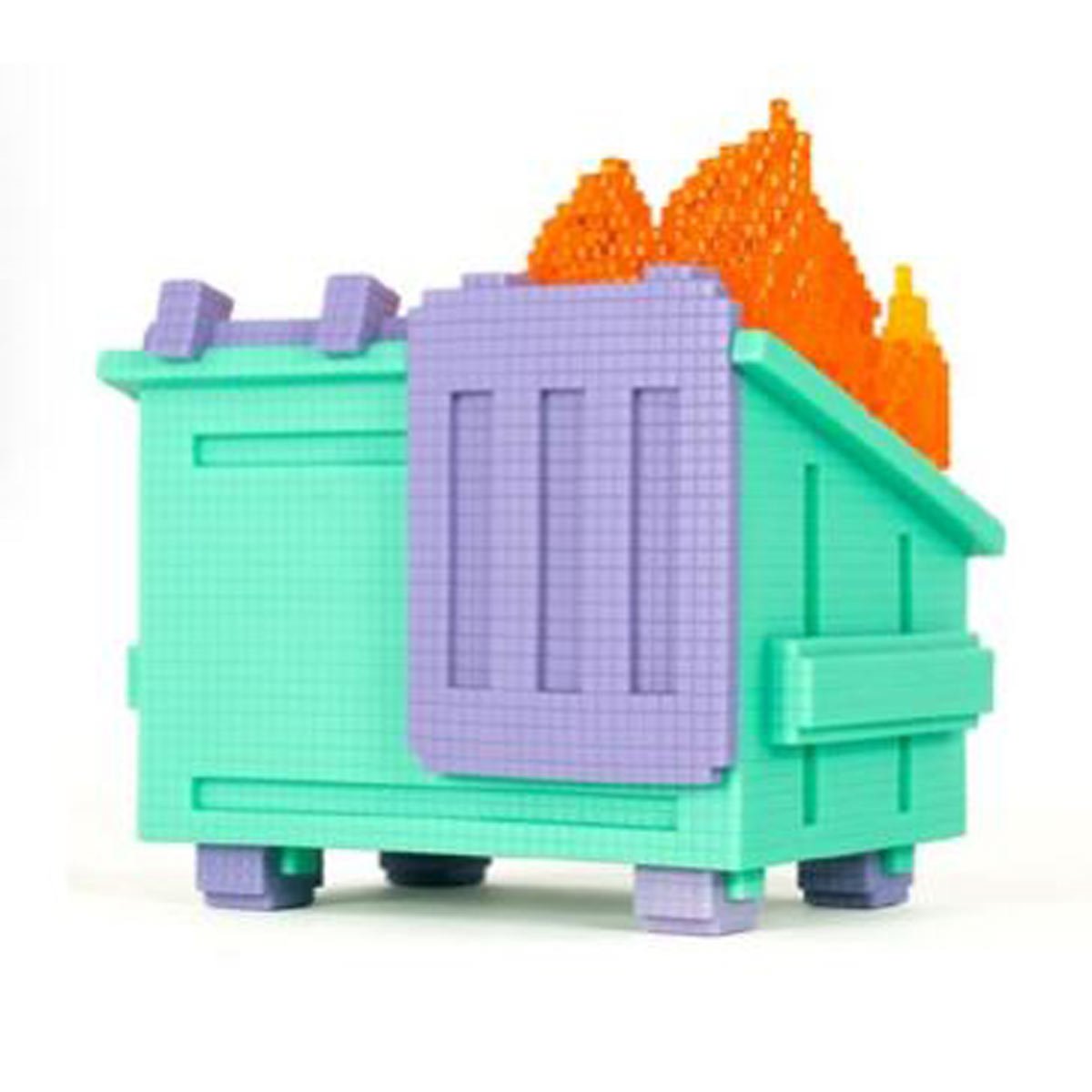 8-Bit Dumpster Fire Vinyl Figure