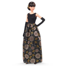 Load image into Gallery viewer, Barbie Signature Tribute Collection Rita Moreno Collectible Doll in Black &amp; Gold Gown with Gloves and Shoes, Includes Doll Stand
