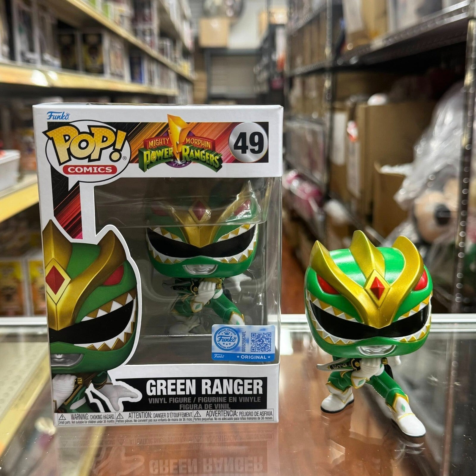 Mighty Morphin Power Rangers Green Ranger Funko Pop! Vinyl Figure #49