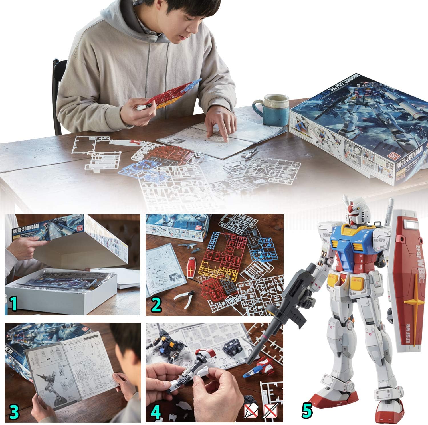 Bandai 027 Gundam Vidar HG IBO 1/144 Model Kit - US