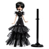 Monster High Wednesday Doll, Rave’N Wednesday Collectible in Black Gothic Gown
