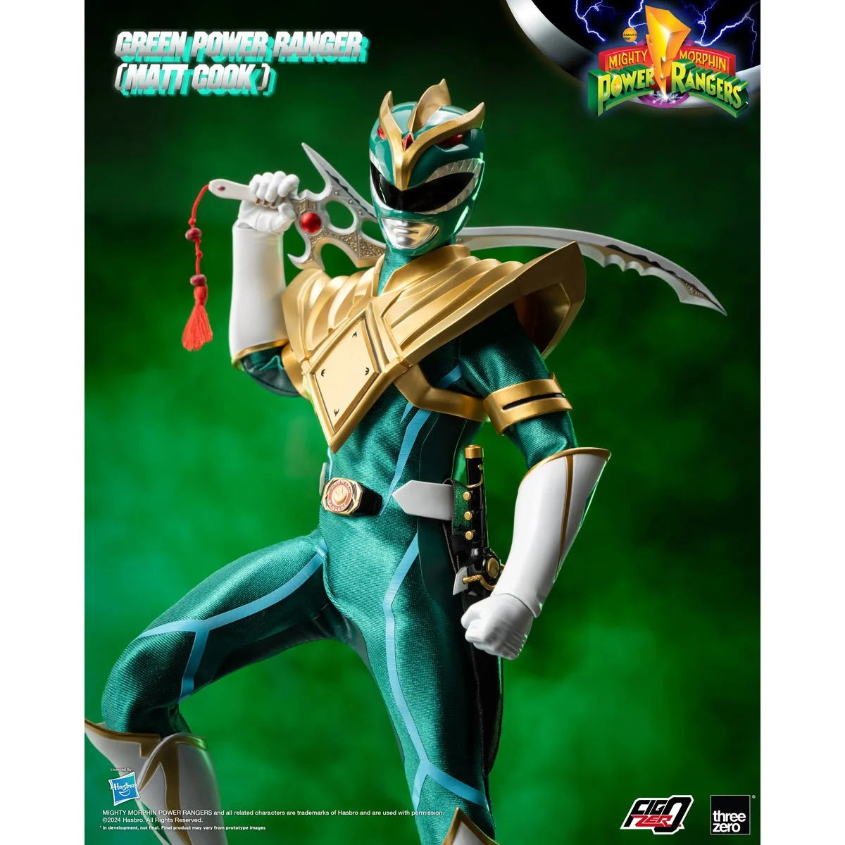 Mighty Morphin Power Rangers Green Ranger Matt Cook Standard Version FigZero 1:6 Scale Action Figure Previews Exclusive