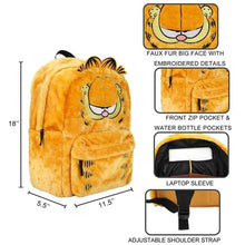 Load image into Gallery viewer, Garfield 3D Faux Fur Laptop Backpack
