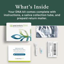 Load image into Gallery viewer, AncestryDNA Genetic Test Kit: Personalized Genetic Results, DNA Ethnicity Test, Find Relatives, Origins &amp; Ethnicities, Family History, Complete DNA Test, Top Selling, Ancestry Reports
