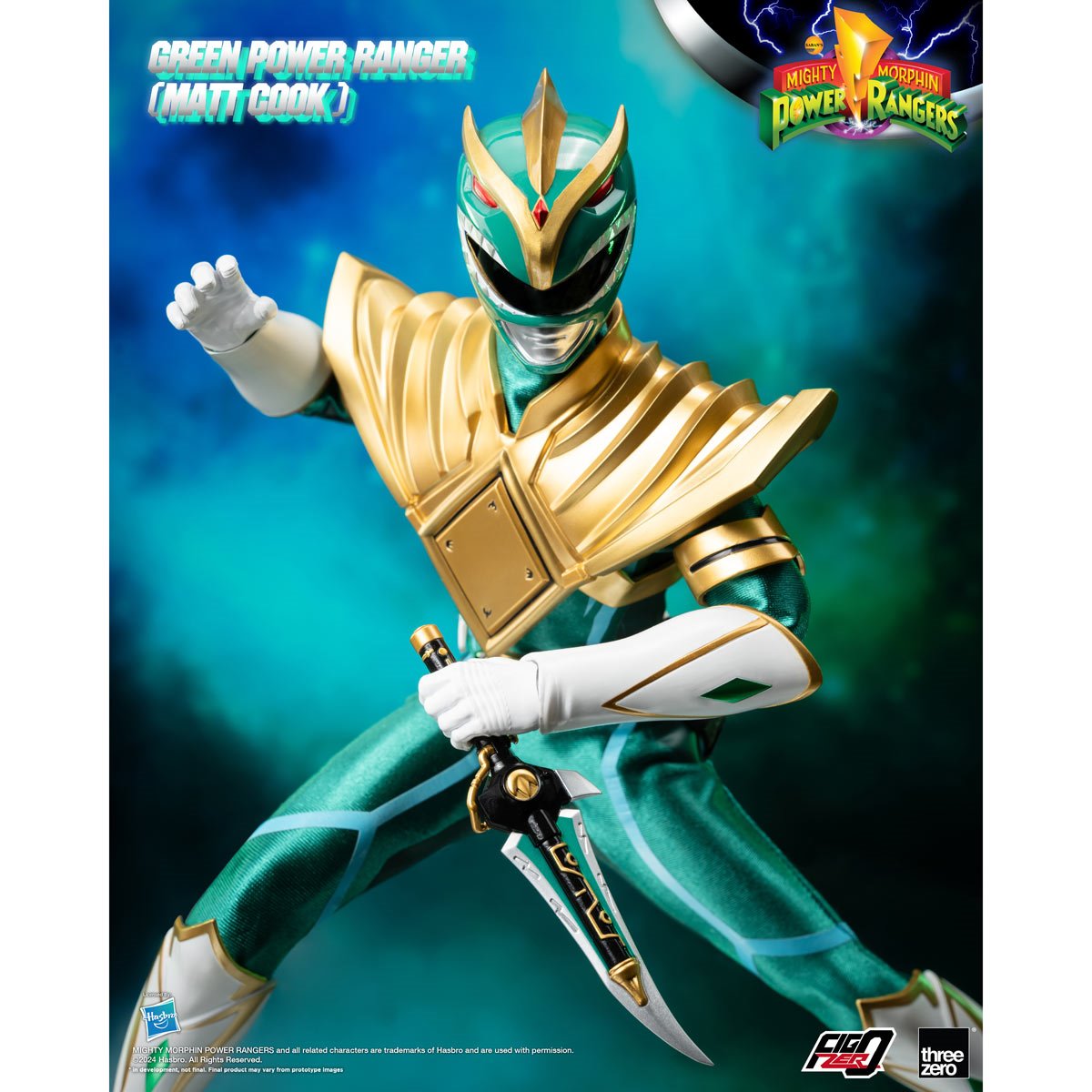 Mighty Morphin Power Rangers Green Ranger Matt Cook Standard Version FigZero 1:6 Scale Action Figure Previews Exclusive