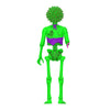 Return of the Living Dead Female Poster Zombie (Blacklight) 3 3/4-Inch ReAction Figure - Exclusive