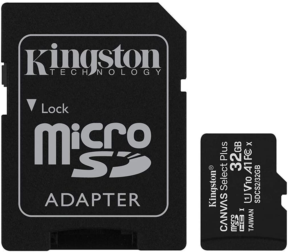 Kingston 32GB micSDHC Canvas Select Plus 100R A1 C10 Card+ADP